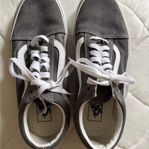 Gray Vans Old Skool Skate Shoe